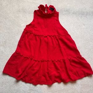 Tuckernuck Red Light Gauze Morgan Dress By Pomander Size Large